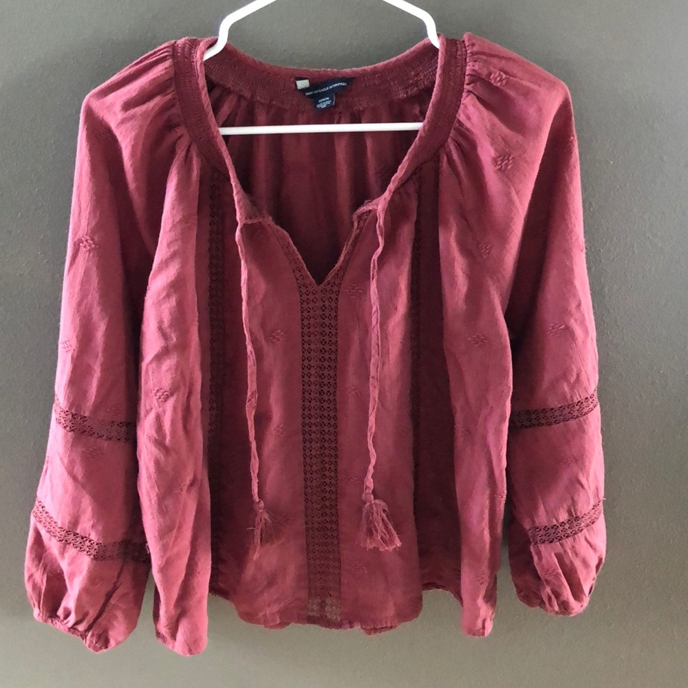 American Eagle Long Sleeve Blouse